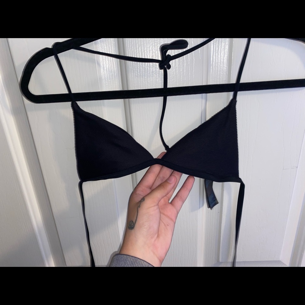 Black swim top